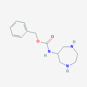 molecular formula C13H19N3O2 B13512825 benzylN-(1,4-diazepan-6-yl)carbamate 