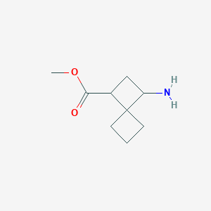molecular formula C9H15NO2 B13512865 Methyl 3-aminospiro[3.3]heptane-1-carboxylate 