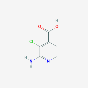 molecular formula C6H5ClN2O2 B13512926 2-Amino-3-chloroisonicotinic acid 