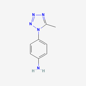 molecular formula C8H9N5 B1351294 4-(5-methyl-1H-tetrazol-1-yl)aniline CAS No. 64170-55-4