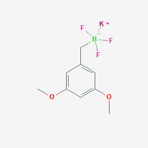 molecular formula C9H11BF3KO2 B13512982 Potassium [(3,5-dimethoxyphenyl)methyl]trifluoroboranuide 