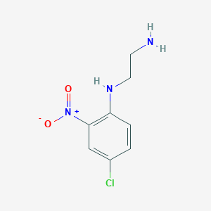 molecular formula C8H10ClN3O2 B1351299 N-(4-氯-2-硝基苯基)乙烷-1,2-二胺 CAS No. 59320-16-0