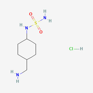molecular formula C7H18ClN3O2S B13513009 N-[(1r,4r)-4-(aminomethyl)cyclohexyl]aminosulfonamide hydrochloride 