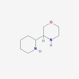 molecular formula C9H18N2O B13513015 3-(Piperidin-2-yl)morpholine 