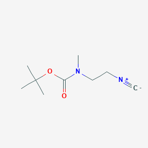 molecular formula C9H16N2O2 B13513033 tert-butyl N-(2-isocyanoethyl)-N-methylcarbamate 