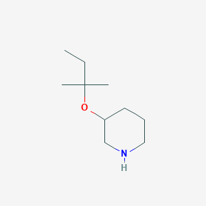molecular formula C10H21NO B13513062 3-(Tert-pentyloxy)piperidine 