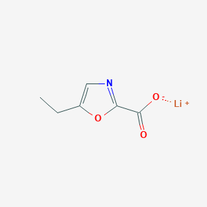 molecular formula C6H6LiNO3 B13513092 Lithium(1+) 5-ethyl-1,3-oxazole-2-carboxylate 