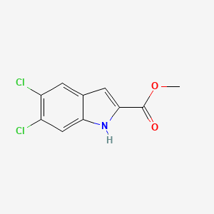 molecular formula C10H7Cl2NO2 B13513108 Methyl 5,6-dichloro-1H-indole-2-carboxylate 