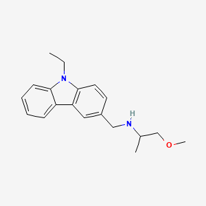 molecular formula C19H24N2O B1351314 N-[(9-ethyl-9H-carbazol-3-yl)methyl]-1-methoxypropan-2-amine CAS No. 418779-31-4