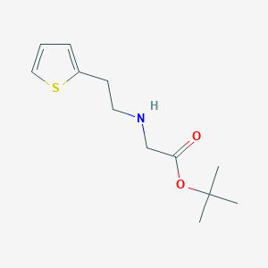 molecular formula C12H19NO2S B13513224 tert-Butyl (2-(thiophen-2-yl)ethyl)glycinate 