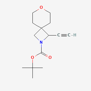 molecular formula C14H21NO3 B13513230 Tert-butyl 1-ethynyl-7-oxa-2-azaspiro[3.5]nonane-2-carboxylate 