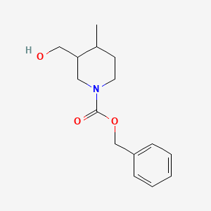 molecular formula C15H21NO3 B13513244 Benzyl 3-(hydroxymethyl)-4-methylpiperidine-1-carboxylate 