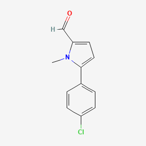 molecular formula C12H10ClNO B1351326 5-(4-氯苯基)-1-甲基-1H-吡咯-2-甲醛 CAS No. 824961-53-7