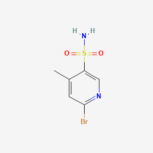 molecular formula C6H7BrN2O2S B13513271 6-Bromo-4-methylpyridine-3-sulfonamide 