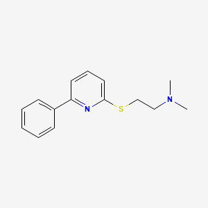 molecular formula C15H18N2S B13513278 Dimethyl({2-[(6-phenylpyridin-2-yl)sulfanyl]ethyl})amine 