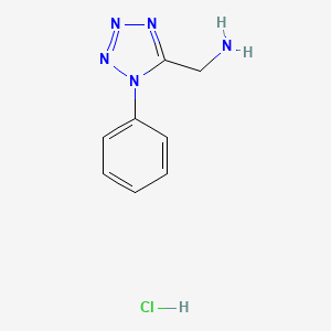 B1351329 (1-Phenyl-1H-tetrazol-5-yl)methanamine hydrochloride CAS No. 107269-65-8