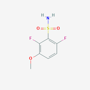 molecular formula C7H7F2NO3S B13513397 2,6-Difluoro-3-methoxybenzenesulfonamide 