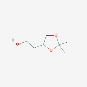 molecular formula C7H14O3 B1351343 2-(2,2-Dimethyl-1,3-dioxolan-4-yl)ethanol CAS No. 5754-34-7