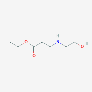 molecular formula C7H15NO3 B13513450 ethyl N-(2-hydroxyethyl)-beta-alaninate CAS No. 3705-57-5