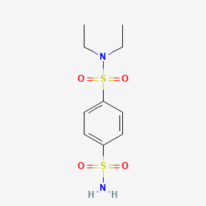 molecular formula C10H16N2O4S2 B13513534 N1,N1-diethylbenzene-1,4-disulfonamide 