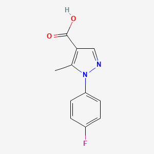 molecular formula C11H9FN2O2 B1351363 1-(4-fluorophenyl)-5-methyl-1H-pyrazole-4-carboxylic acid CAS No. 217073-76-2
