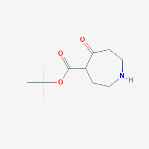 molecular formula C11H19NO3 B13513640 tert-Butyl 5-oxoazepane-4-carboxylate 