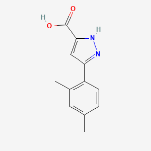 molecular formula C12H12N2O2 B1351366 3-(2,4-二甲苯基)-1H-吡唑-5-羧酸 CAS No. 113342-33-9