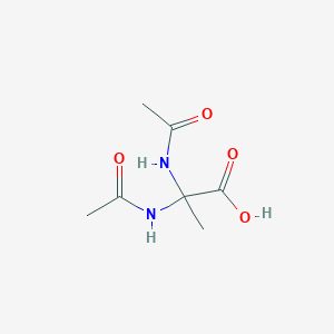 molecular formula C7H12N2O4 B135137 2,2-Diacetamidopropanoic acid CAS No. 98337-17-8