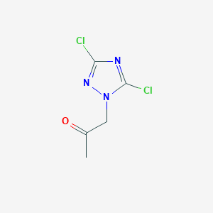 molecular formula C5H5Cl2N3O B1351370 1-(3,5-Dichloro-1H-1,2,4-triazol-1-YL)acetone CAS No. 625401-77-6