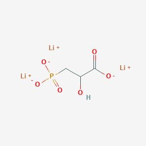 molecular formula C3H4Li3O6P B13513743 Trilithium(1+) 2-hydroxy-3-phosphonatopropanoate 