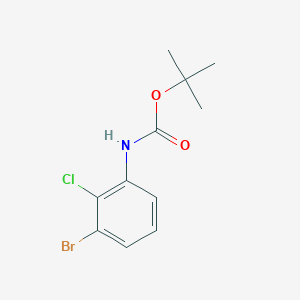 molecular formula C11H13BrClNO2 B13513754 tert-Butyl (3-bromo-2-chlorophenyl)carbamate 