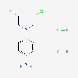 molecular formula C10H16Cl4N2 B13513789 N1,N1-bis(2-chloroethyl)benzene-1,4-diamine dihydrochloride 