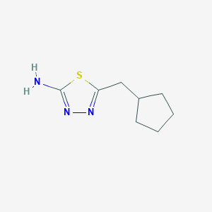 molecular formula C8H13N3S B1351380 5-(Cyclopentylmethyl)-1,3,4-thiadiazol-2-amine CAS No. 299935-39-0