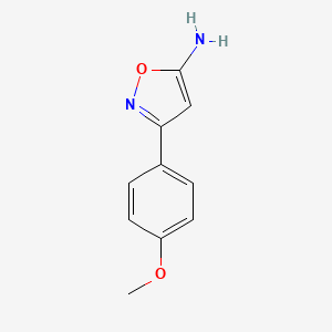 molecular formula C10H10N2O2 B1351383 3-(4-Methoxyphenyl)isoxazol-5-amine CAS No. 86685-98-5