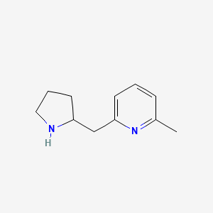 molecular formula C11H16N2 B1351391 2-Methyl-6-(pyrrolidin-2-ylmethyl)pyridine CAS No. 524674-47-3