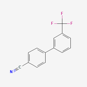 molecular formula C14H8F3N B1351394 4-[3-(Trifluoromethyl)phenyl]benzonitrile CAS No. 893734-56-0