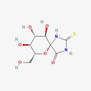 molecular formula C8H12N2O6S B1351397 8,9,10-Trihydroxy-7-hydroxymethyl-2-thioxo-6-oxa-1,3-diaza-spiro[4.5]decan-4-one CAS No. 227458-60-8