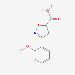 3-(2-Methoxyphenyl)-4,5-dihydroisoxazole-5-carboxylic acid