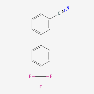 molecular formula C14H8F3N B1351438 3-[4-(Trifluoromethyl)phenyl]benzonitrile CAS No. 893734-90-2