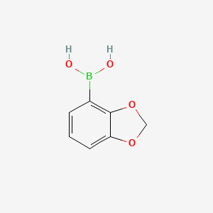molecular formula C7H7BO4 B1351442 Benzo[d][1,3]dioxol-4-ylboronic acid CAS No. 361456-68-0
