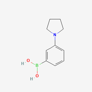 molecular formula C10H14BNO2 B1351443 3-(Pyrrolidino)phenylboronic acid CAS No. 659731-18-7