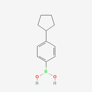 molecular formula C11H15BO2 B1351444 4-Cyclopentylphenylboronic acid CAS No. 945837-57-0