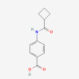 molecular formula C12H13NO3 B1351459 4-[(Cyclobutylcarbonyl)amino]benzoic acid CAS No. 33582-66-0