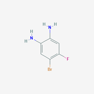 molecular formula C6H6BrFN2 B135146 4-Bromo-5-fluorobenzene-1,2-diamine CAS No. 153505-37-4