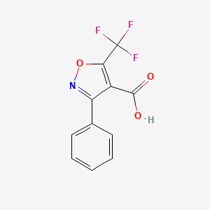 molecular formula C11H6F3NO3 B1351465 3-Phenyl-5-trifluoromethyl-isoxazole-4-carboxylic acid 