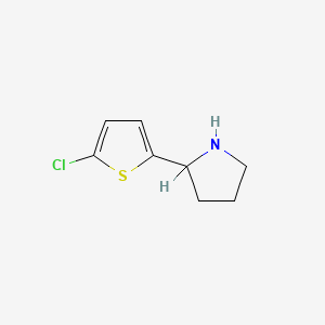 molecular formula C8H10ClNS B1351489 2-(5-氯-2-噻吩基)吡咯烷 CAS No. 524674-42-8
