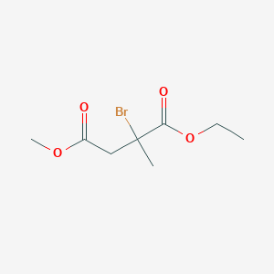 molecular formula C8H13BrO4 B135150 1-O-ethyl 4-O-methyl 2-bromo-2-methylbutanedioate CAS No. 149243-29-8
