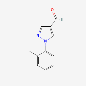 molecular formula C11H10N2O B1351505 1-(2-Methylphenyl)-1H-pyrazole-4-carbaldehyde CAS No. 75815-74-6