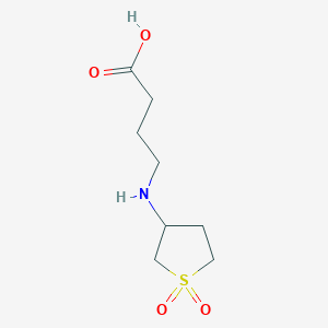 molecular formula C8H15NO4S B1351519 4-[(1,1-Dioxothiolan-3-yl)amino]butanoic acid CAS No. 51070-62-3