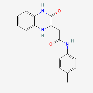 molecular formula C17H17N3O2 B1351521 N-(4-methylphenyl)-2-(3-oxo-1,2,3,4-tetrahydroquinoxalin-2-yl)acetamide CAS No. 36932-41-9